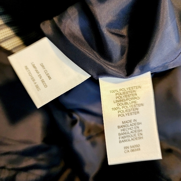 NWT Jones Studio Seperates Black White Striped Blazer Women's Size 20W Prep New - Picture 10 of 13